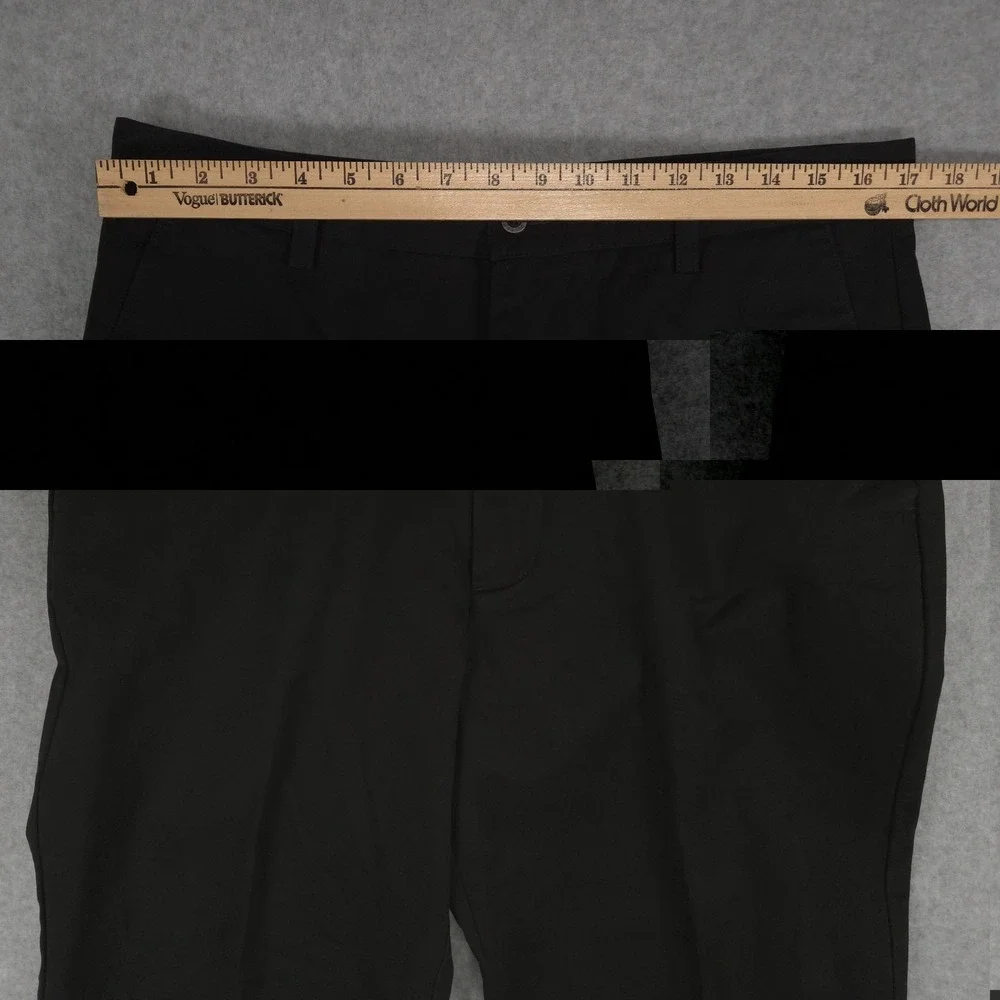 Dockers Mens 34x34 Black Classic Fit D3 Flat Front Chino Khaki Pants School Work
